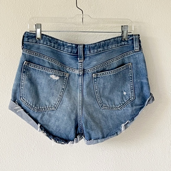 We the Free Denim Distressed Exposed Button Fly Jean Shorts Size 28 - Picture 5 of 12